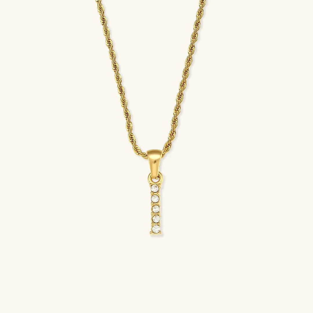 [Echo Fine]Maeve Letter Initial Diamond Necklace