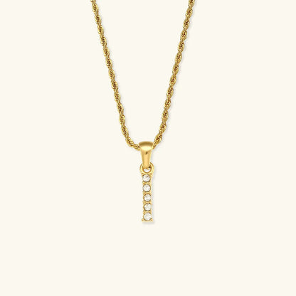 [Echo Fine]Maeve Letter Initial Diamond Necklace