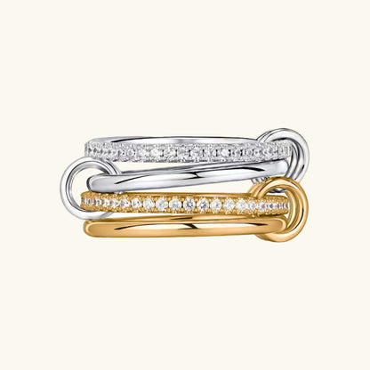 [Echo Fine]Ivy Stacked Diamond Ring