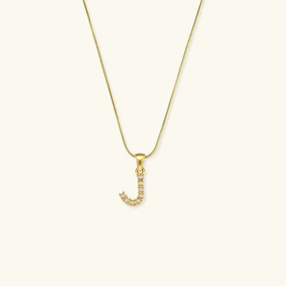 [Echo Fine]Augustine Initial Letter Pearl Necklace