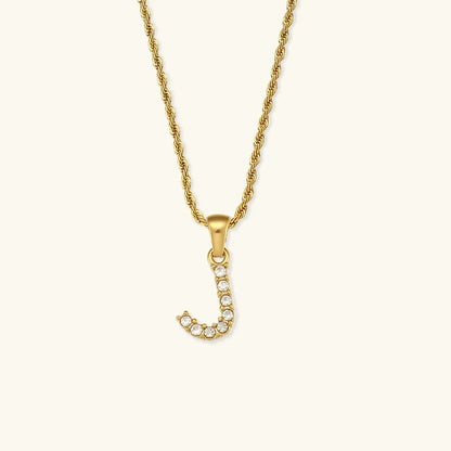[Echo Fine]Maeve Letter Initial Diamond Necklace