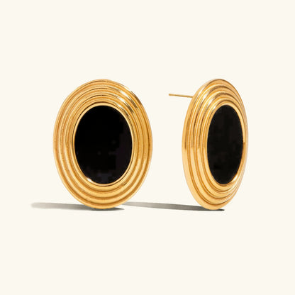 [Echo Fine]Ruthie Gold Enamel Earrings