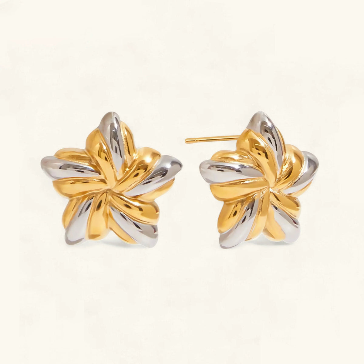 [Echo Fine]Thymes Gold Star Earrings