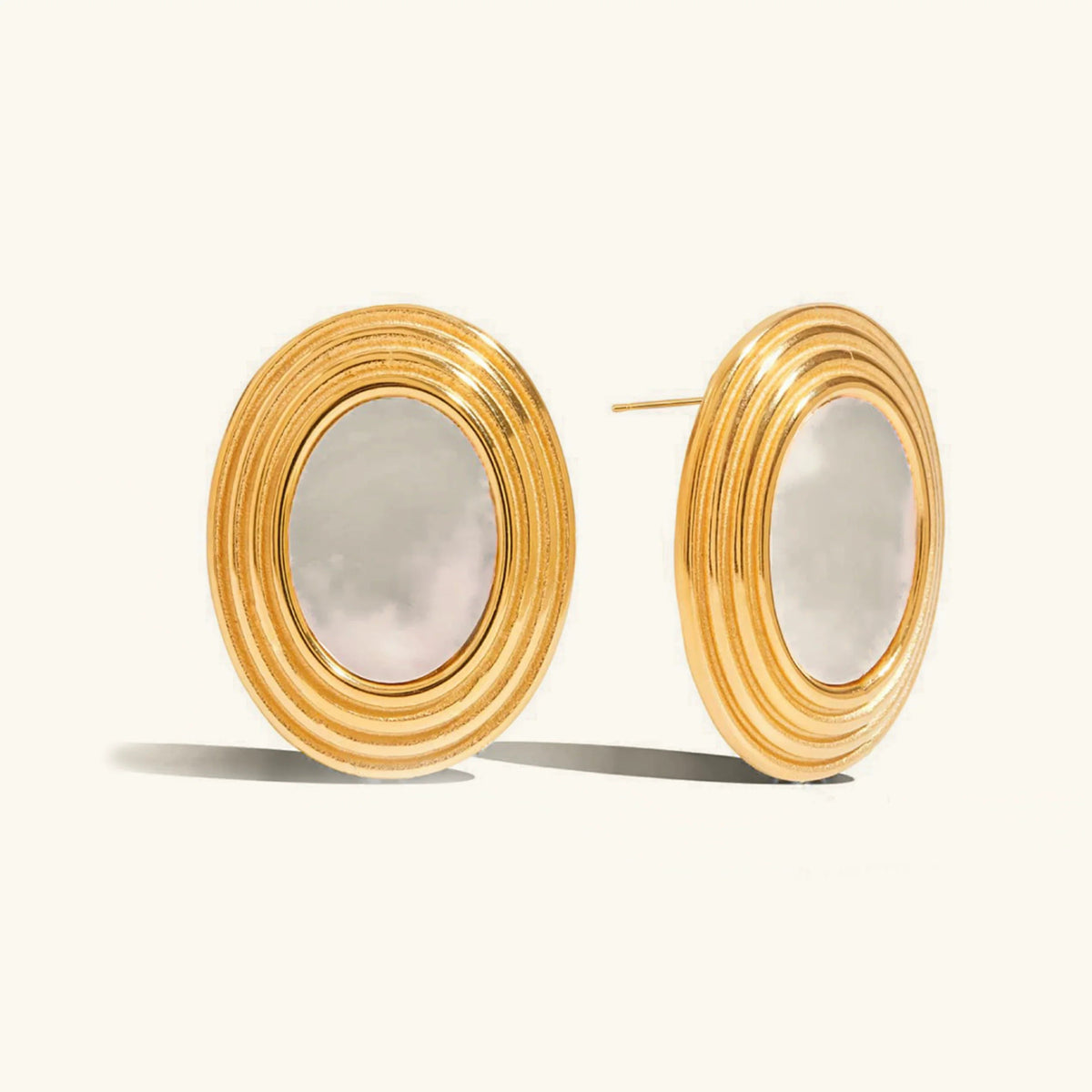 [Echo Fine]Ruthie Gold Enamel Earrings