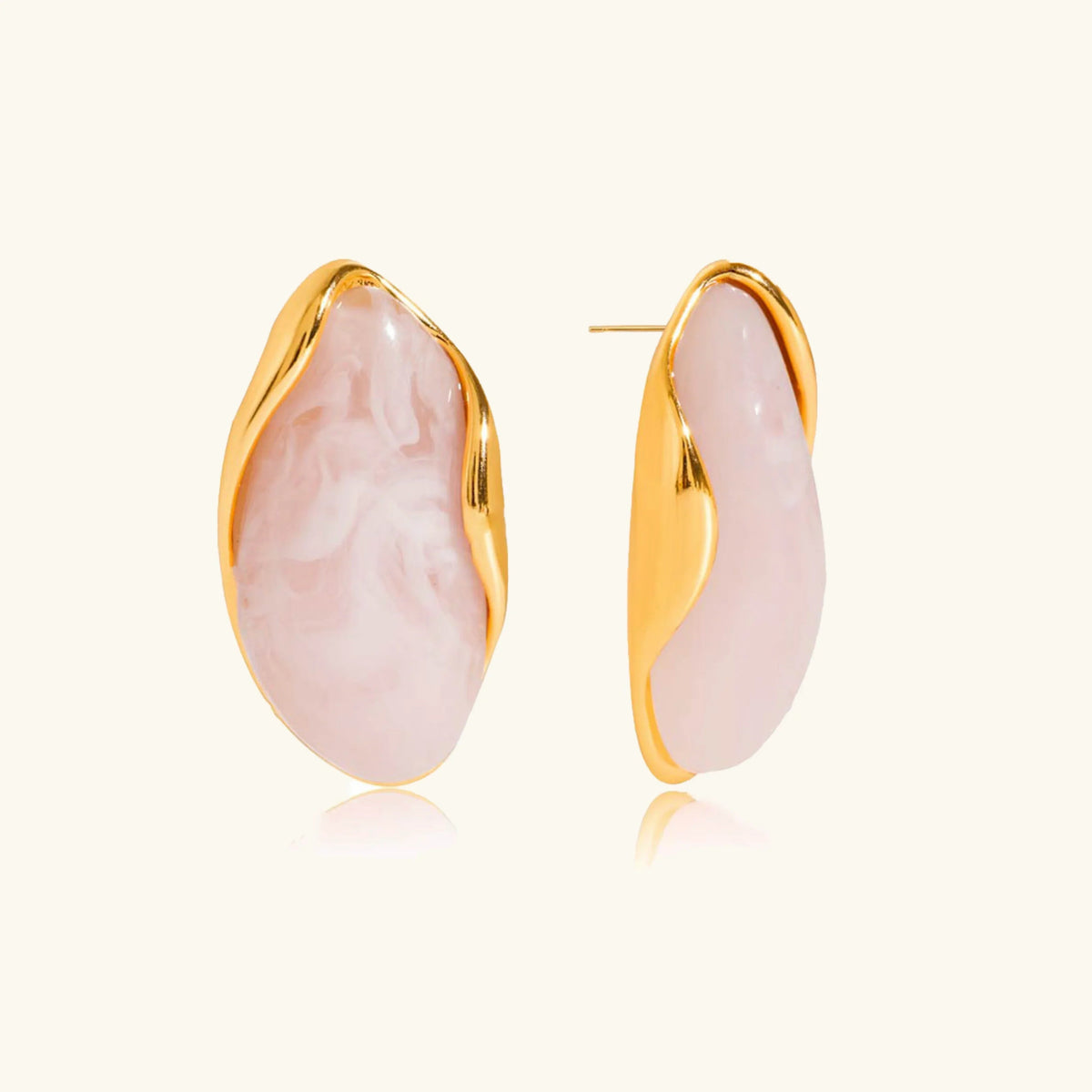 [Echo Fine]Amelise Polished Gemstone Earrings