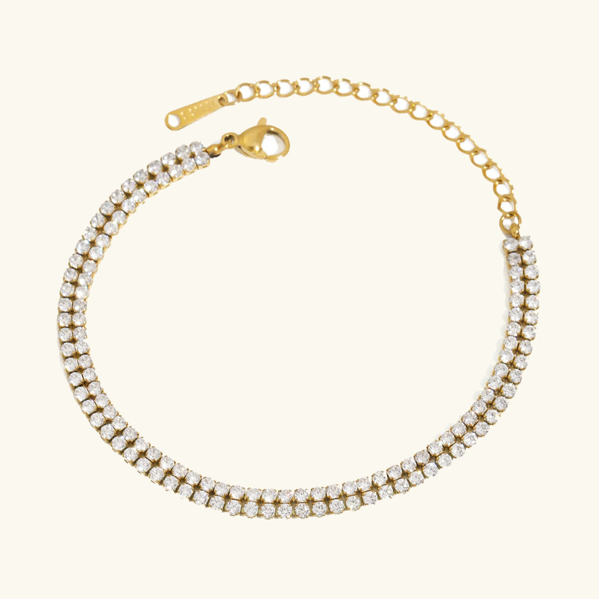 [Echo Fine]Celene Layered Tennis Bracelet
