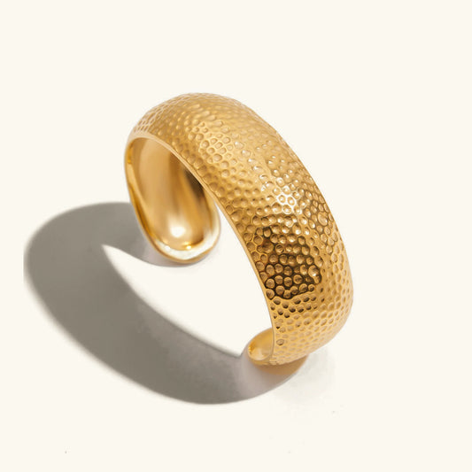 [Echo Fine]Cheyenne Textured Gold Band