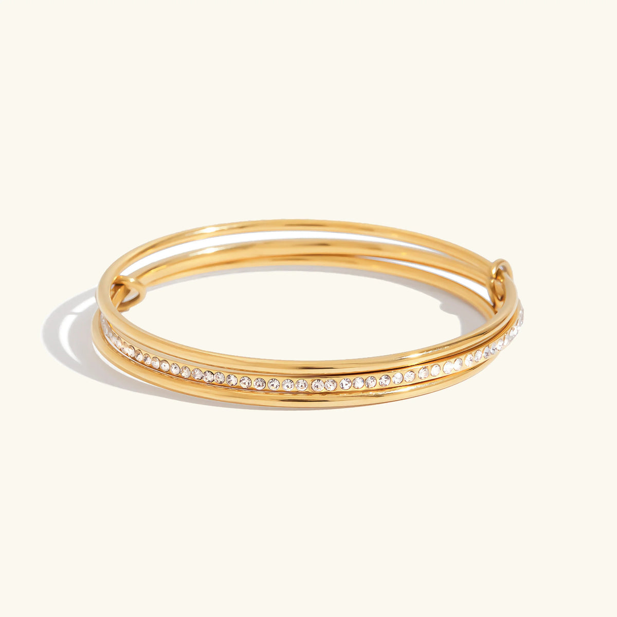 [Echo Fine]Quinley Stacked Diamond Bracelet