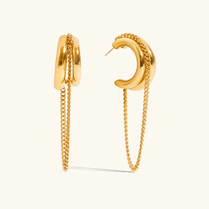 [Echo Fine]Galilea Link Chain Hoops