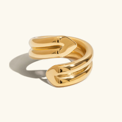 [Echo Fine]Tara Heart Twist Gold Ring