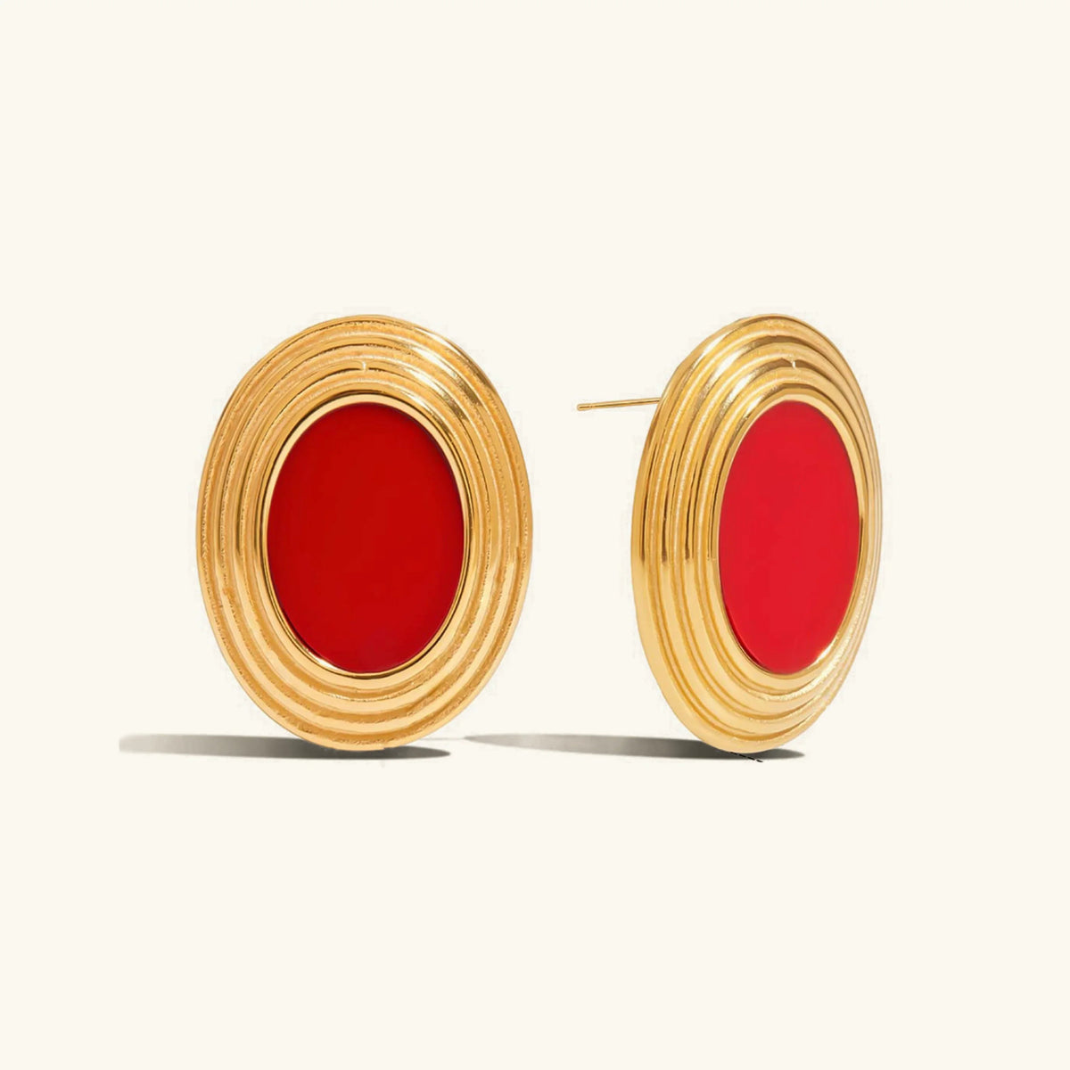 [Echo Fine]Ruthie Gold Enamel Earrings