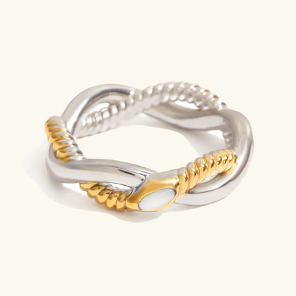 [Echo Fine]Nerisse Two-Tone Twist Ring