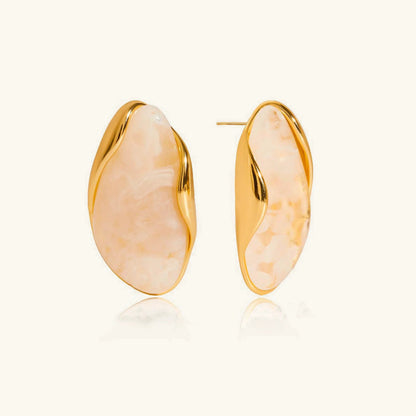 [Echo Fine]Amelise Polished Gemstone Earrings