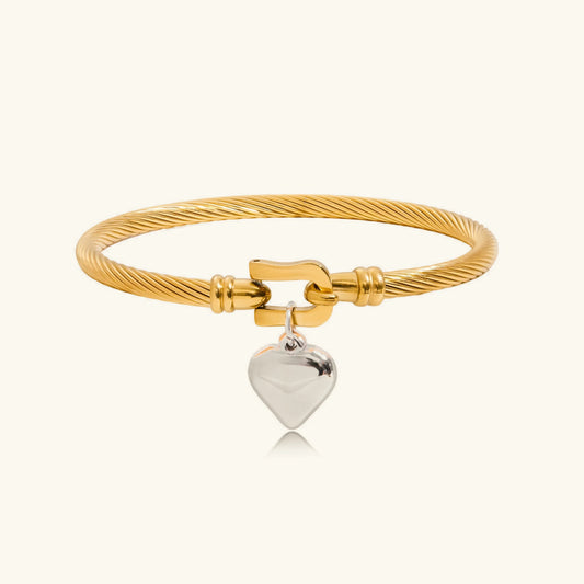[Echo Fine]Solenne Twisted Band Gold Bracelet