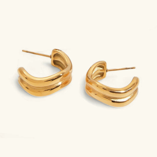 [Echo Fine]Double Curve Hoops