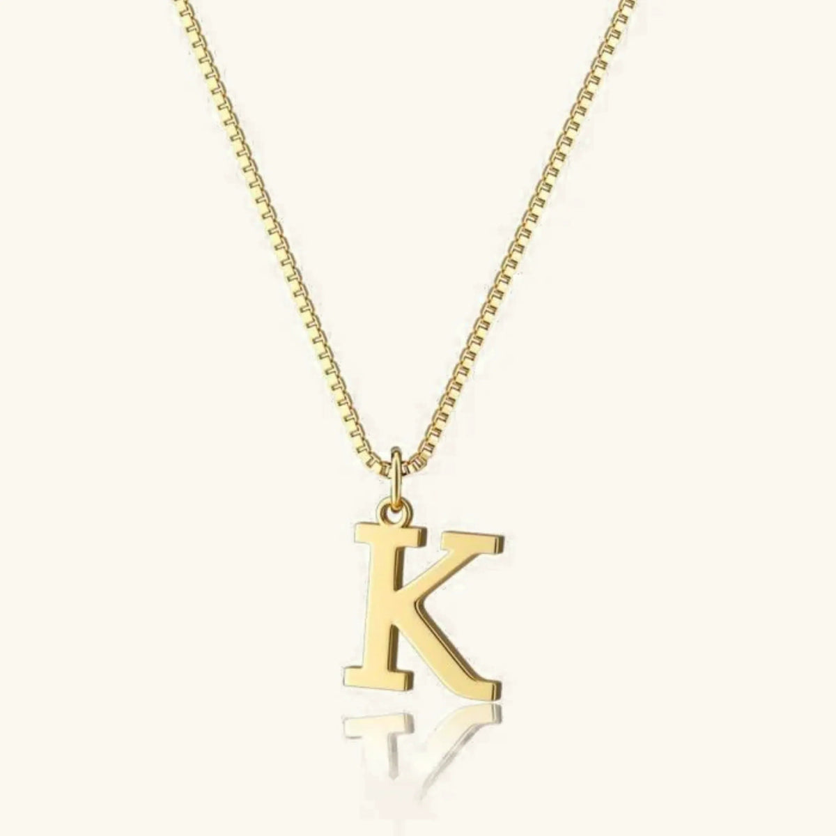 [Echo Fine]Therese Letter Initial Gold Necklace