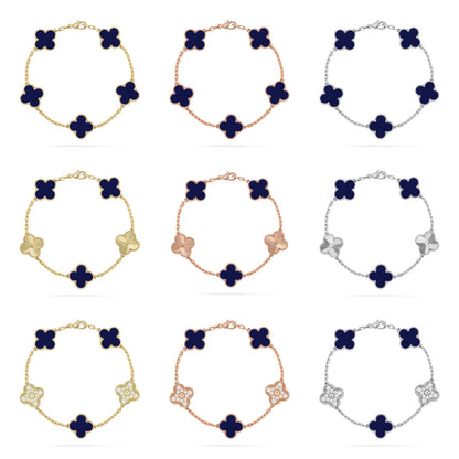 [ECHO ]CLOVER 5 MOTIF LAPIS LAZULI BRACELET COLLECTION