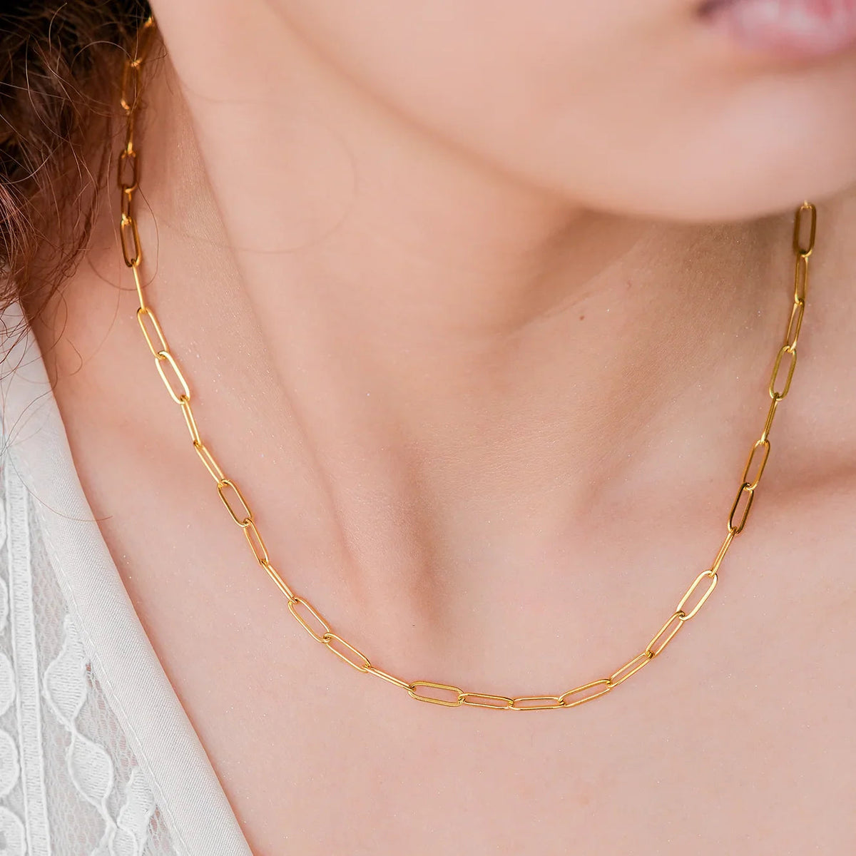 [Echo Fine]Lena Golden Chain Necklace