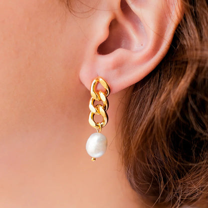 [Echo Fine]Lumina Pearl Earrings