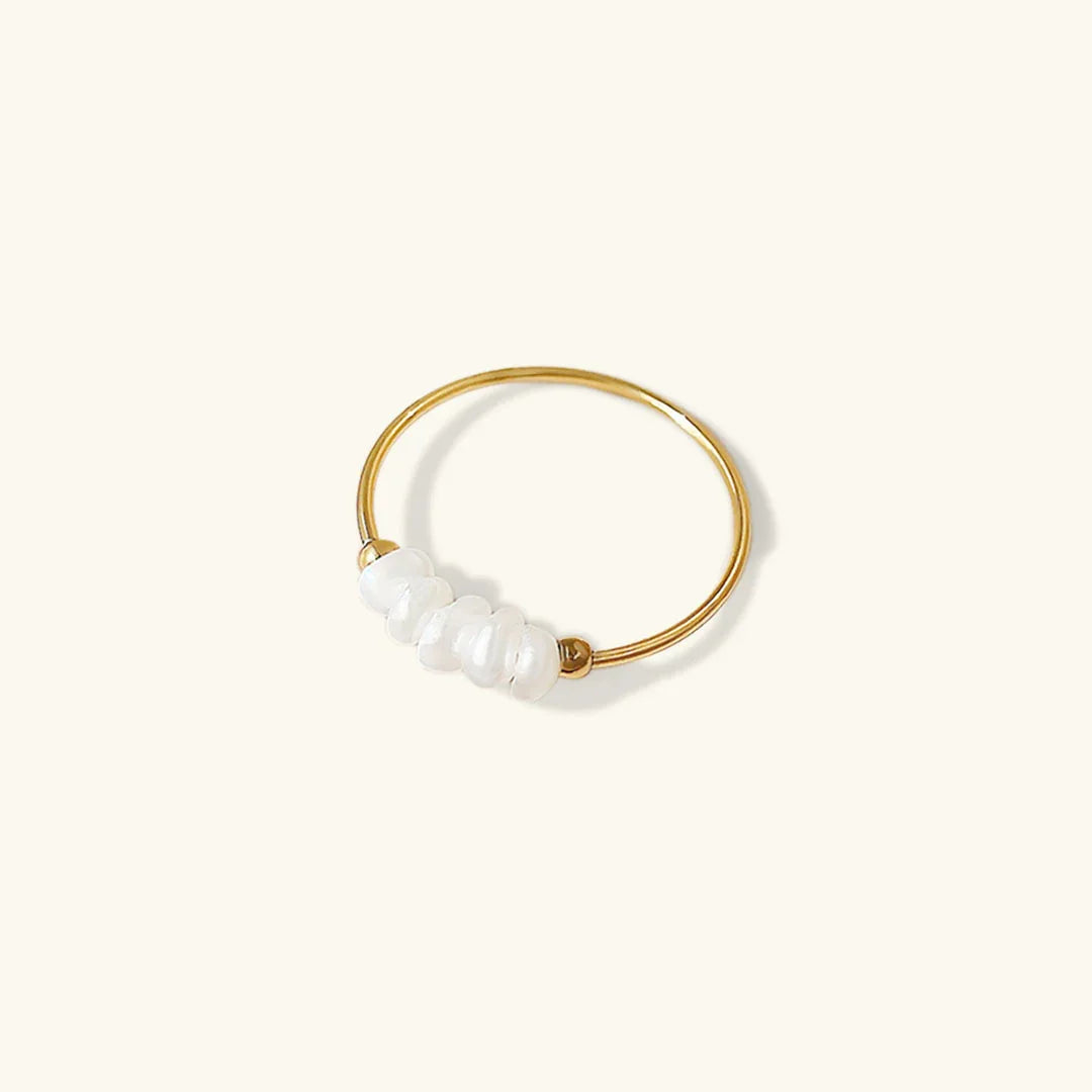 [Echo Fine]Magnolia Freshwater Pearl Gold Ring