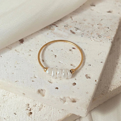 [Echo Fine]Magnolia Freshwater Pearl Gold Ring