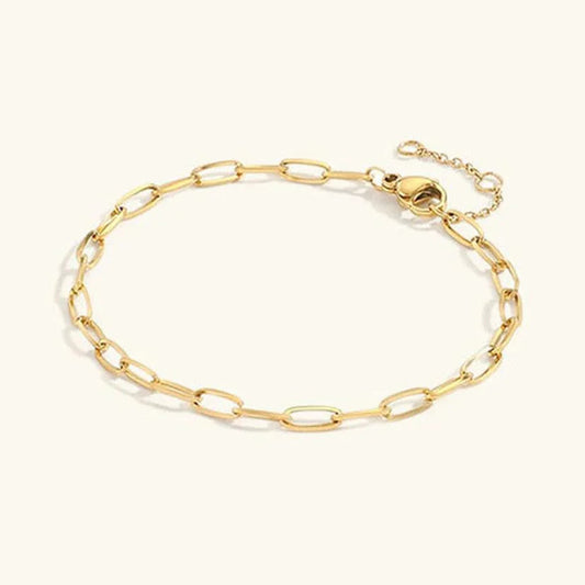 [Echo Fine]Maybelle Gold Paperclip Chain Bracelet