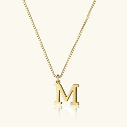 [Echo Fine]Therese Letter Initial Gold Necklace
