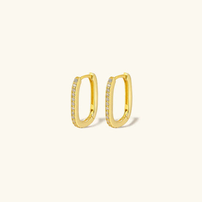 [Echo Fine]Melissa Oval Hoop Earrings