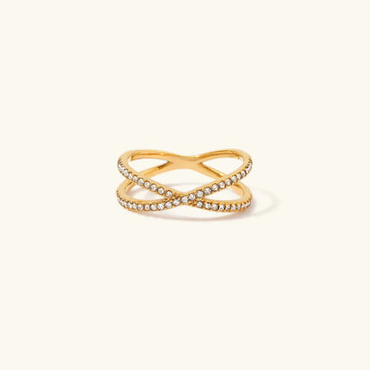 [Echo Fine]Nia Gold Diamond Cross Ring