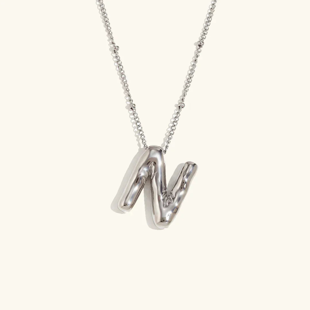 [Echo Fine]Balloon Gold Initial Necklace