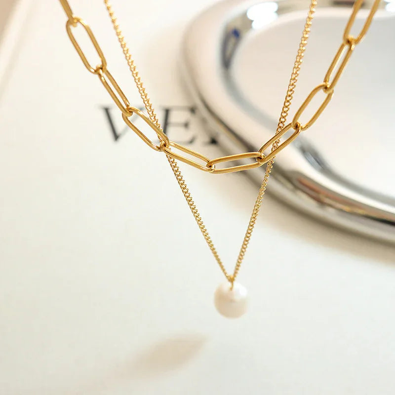 [Echo Fine]Tropica Freshwater Pearl Necklace