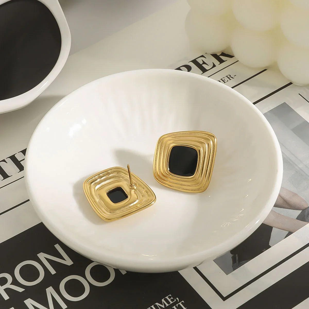 [Echo Fine]Sylvie Geometric Gold Earrings