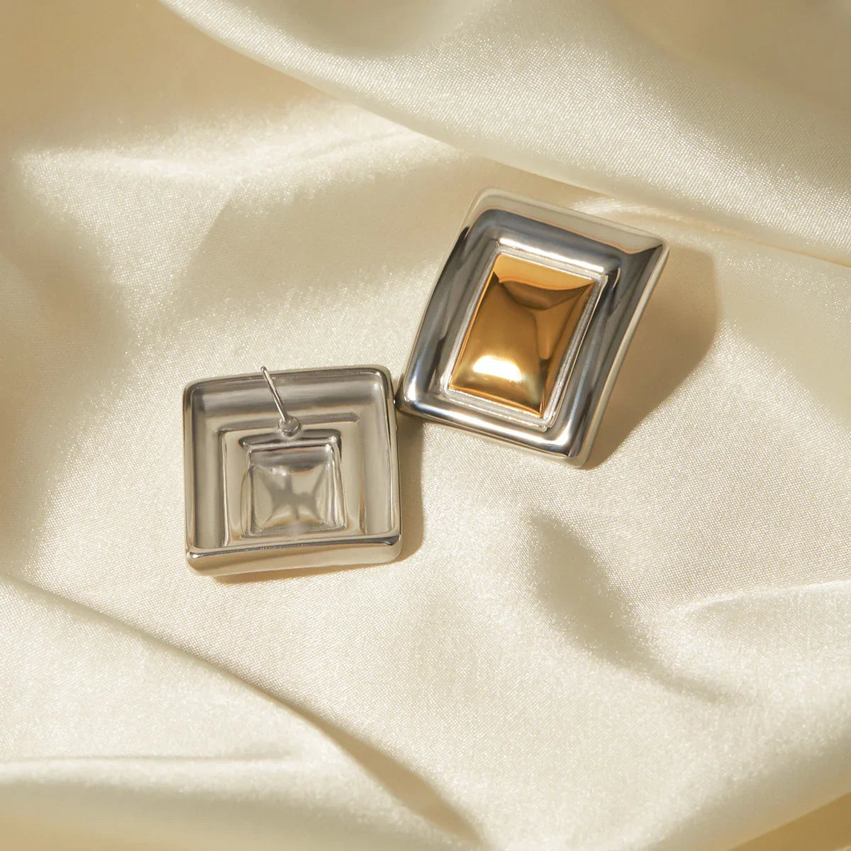 [Echo Fine]Jocelyn Two Tone Earrings