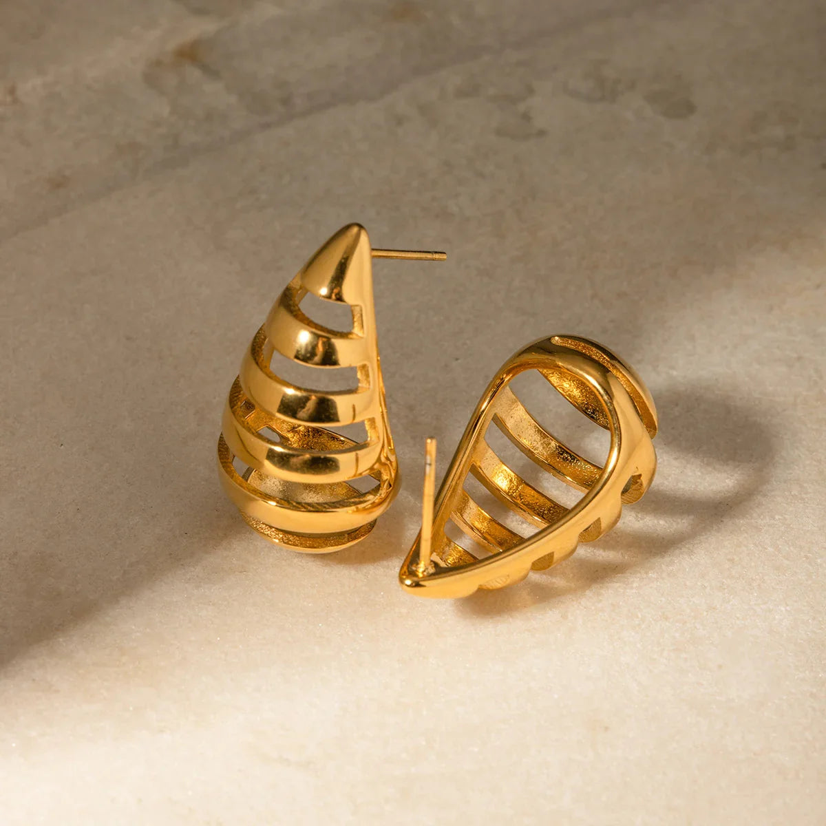 [Echo Fine]Katrin Drop Gold Earrings