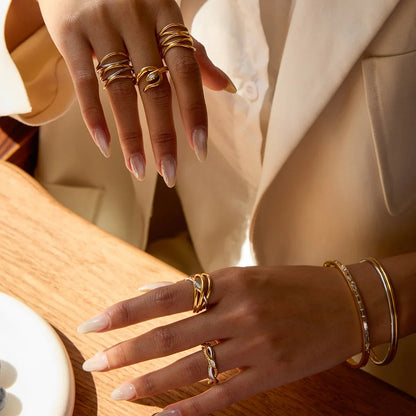 [Echo Fine]Nerisse Two-Tone Twist Ring