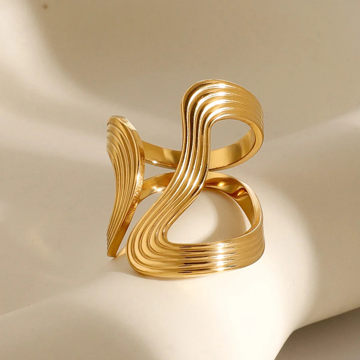 [Echo Fine]Vivi Twisted Band Gold Ring