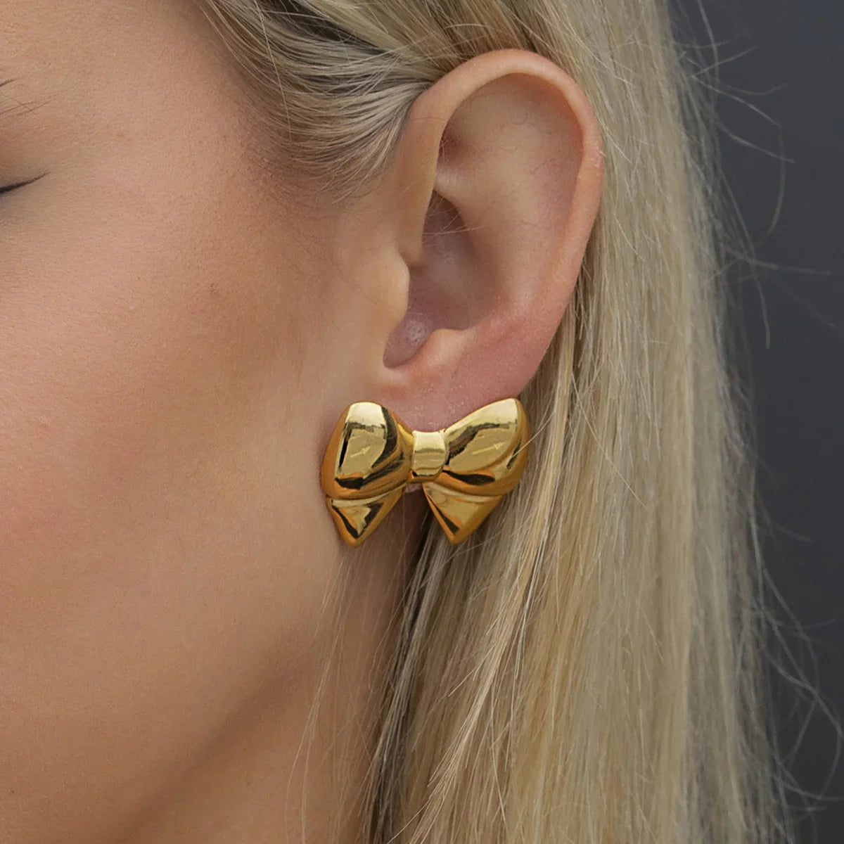 [Echo Fine]Regina Bow Earrings
