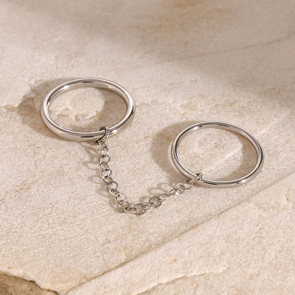 [Echo Fine]Bridget Chain Stacked Ring