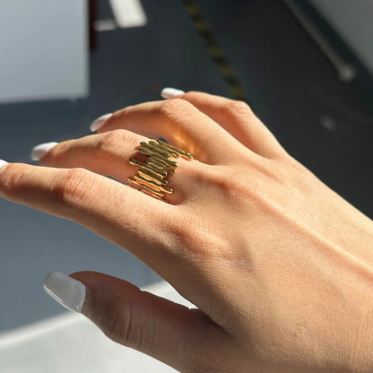 [Echo Fine]Zoella Abstract Gold Ring