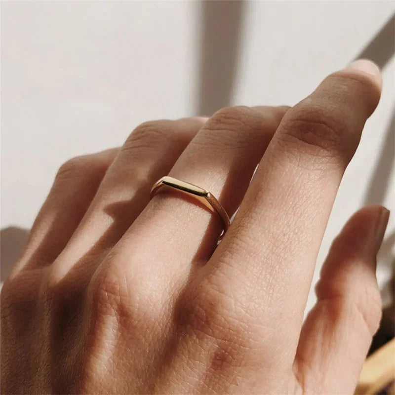 [Echo Fine]Sasha Geometric Gold Ring