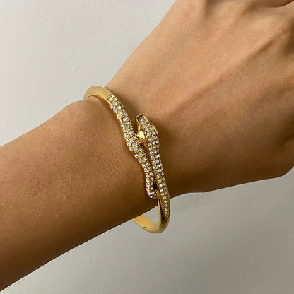 [Echo Fine]Rosalee Serpentine Diamond Bangle