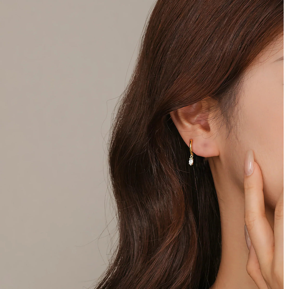 [Echo Fine]Shayla Hammered Diamond Hoops