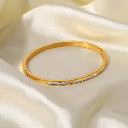 [Echo Fine]Grace Gold Diamond Bangle