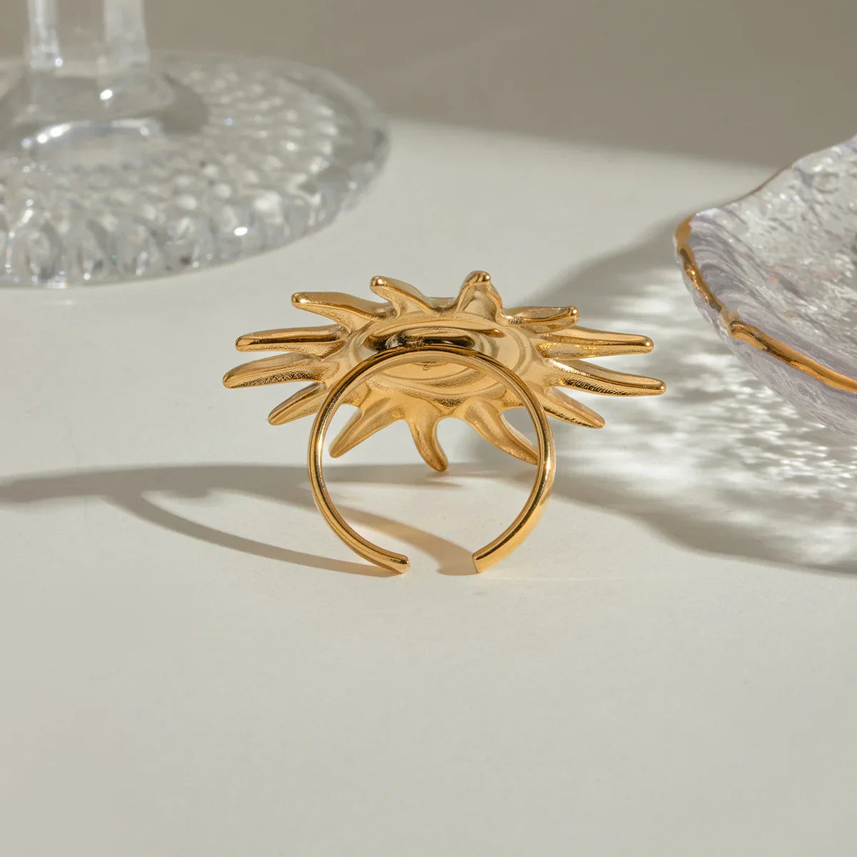 [Echo Fine]Solstice Golden Sun Ring