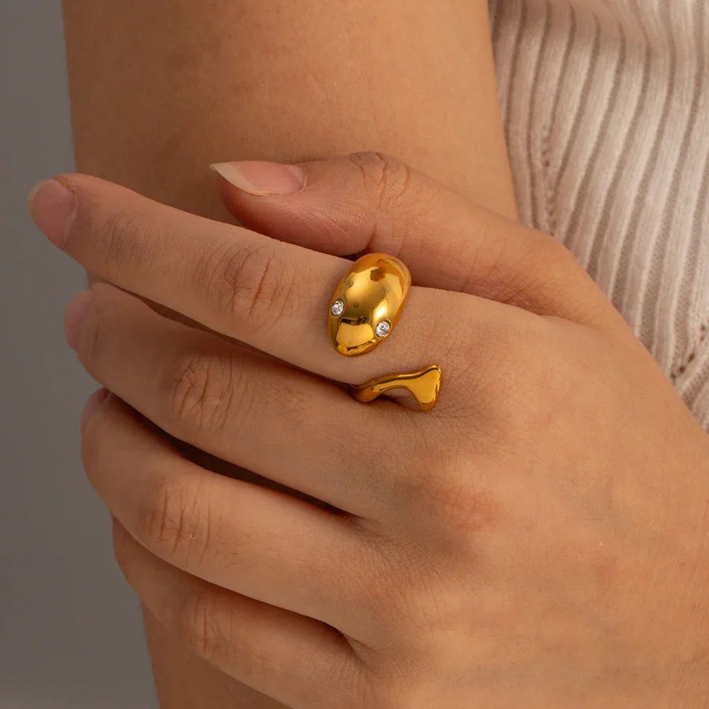 [Echo Fine]Etta Gold Serpent Ring