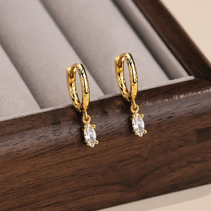 [Echo Fine]Shayla Hammered Diamond Hoops