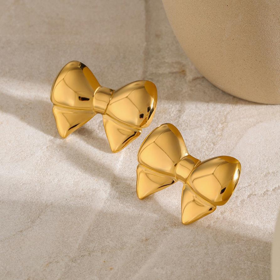 [Echo Fine]Regina Bow Earrings