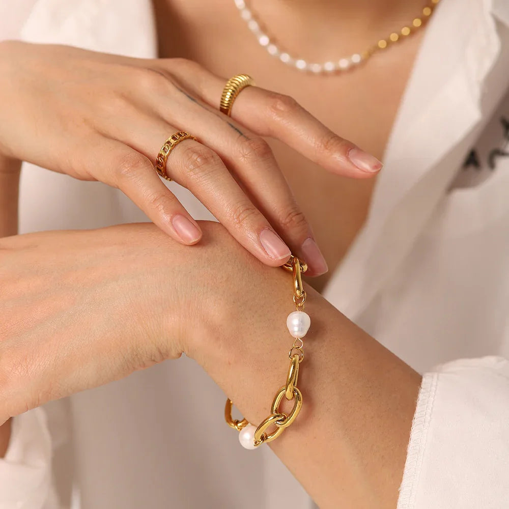 [Echo Fine]Serafina Freshwater Pearl Bracelet