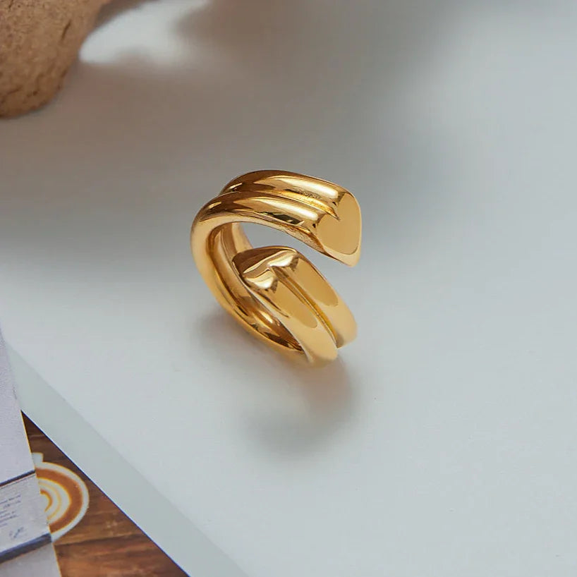 [Echo Fine]Tara Heart Twist Gold Ring