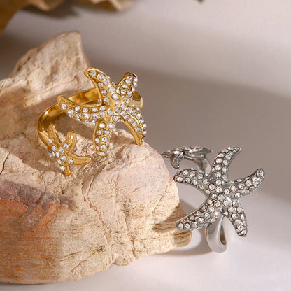 [Echo Fine]Marina Starfish Diamond Ring